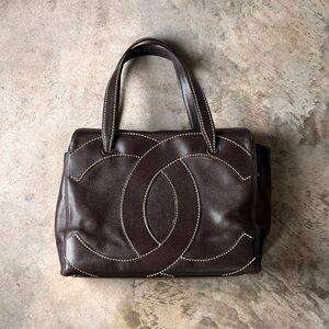 Chanel Brown wild Stitched Leather Tote